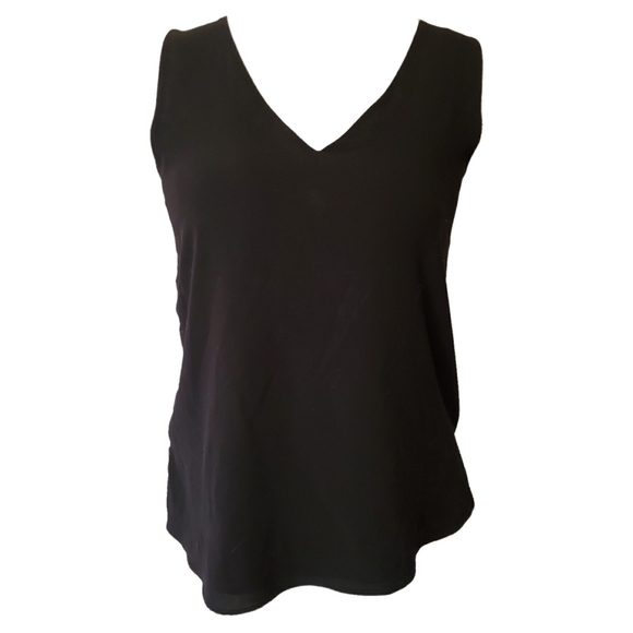 Gibson Tops - Gibson Black High Low Tank Top
